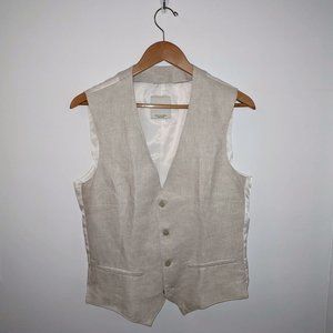 Zara Man Linen Waistcoat